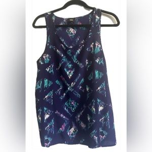 Mossimo Tank Purple Blue Blouse